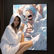 Noxuan five-level Luffy One Piece graffiti filled digital oil painting DIY hand-painted acrylic oil painting color painting fill color painting nx9898 50*70cm tight solid wood inner frame + outer frame default