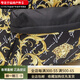 范思哲（VERSACE） 复古大容量拉链Logo 尼龙 背包双肩包 男女同款情侣款 黑色 基础装(包+防尘袋)