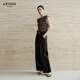 
Ainos Essi [same style in the mall] 2025 autumn new product versatile cotton loose retro jeans and pants for women 40713245 black gray M