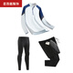 Uniformes de basket-ball de Yabailu pour enfants Uniformes de badminton à manches longues pour garçons et filles pour les combinaisons sportives de course d'automne et d'hiver pour uniformes de football uniformes uniformes de classe 9793 White Single Tops 28 tailles (hauteur recommandée 145-150 cm)