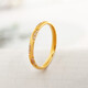 OEMG Old Phoenix Gold Store Japanese Style Light Luxury Small Diamond Ring Women's Fashion Personality Titanium Steel Color Gold Index Finger Tail Ring Little Finger Small Gold No. 5 (U.S. Size)