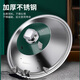 Olodo stainless steel pot lid, universal lid, household stand-up anti-overflow steamer lid, explosion-proof hot pot frying pan lid with handle, stand-up long handle pot lid 32cm