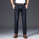 Goldlion Summer Fino Stretch Jeans Men sueltos aliviables transpirables de mediana edad.