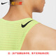 耐克（NIKE）煋元速dri-fit adv专业男子跑步风洞马拉松透气速干背心 草绿色 FN4232-736 L