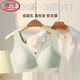 Ropa interior de la marca Langsha Narkless para mujeres con levantamiento y tirar de senos pequeños para evitar la caída y la recolección de senos laterales cómodos y hermosos estudiantes de secundaria Color de piel + gris marrón M 34/bcd]