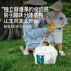 Saint Aibei Mommy Sac Petit manche multifonctionnel à deux épaules à deux épaules à grande capacité Mère et bébé sort du sac de rangement Sac de rangement [Sac à main / épaule / épaule / poupée] Jaune