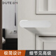
Good door lock silent minimalist indoor bedroom door modern simple wooden door magnetic suction Italian household lock door handle 9708 white + 3 piece swing hinge + door suction
