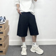 
RANKDAVEY light luxury high-end brand summer shorts slim black six-point jeans for men handsome loose fashion trends Black_AC3523AY M_125-138Jin[Jin equals 0.5 kg]