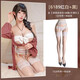 Fee et moi qiao yu zui regalo sexy nude trasero gratis con cuentas de una pieza juego nuevo sexy ropa interior sexy pareja sexy estimulante romántico rojo y blanco + negro [vestido de cuentas + strapbreast + camisa] boutique de caja de regalo entrega a puerta