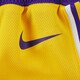 耐克（NIKE）官方男童洛杉矶湖人队ICON NBA婴童短裤透气HJ7692 728阿马里洛黄 100 3T