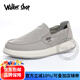 Walker Shop帆布鞋男2025新款夏季透气网孔老北京布鞋潮流一脚蹬软底休闲鞋男 黑色 41 【皮鞋码】