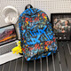Frauen-Rucksack neuer Mode-College-Stil Junior High School-Schüler Grundschüler wasserdichte Kleidung-resistenten Reise-Rucksack schwarz (kein Anhänger) TJ929