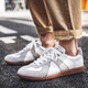 Rankdavid Light Luxury New Brand 2025 Autumn Extra-Large Size Men's Shoes 45 Japonese Skateboard Zapatos 46 Sports and Leisure Moral Training Shoes 47 9715 White Grey 45