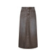 
JNBY/Jiangnan Buyi 25 autumn new product skirt for women A-type soft and elastic cotton 5P7D13240 496/Blue Coffee XL