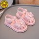G.Duck Kids Little Yellow Duck Girls Sandalen Süße Bow Kulomi 2025 Sommer Neue Kinderschuhe Anti-Schlupf-Mode und vielseitig DM-9902 Pink 28 Größe 16,5 cm