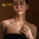 China Gold (CHINA GOLD) Gold Necklace Women's Foot Gold Pixiu Vajra Pendant Pure Gold Birthday Gift for Girlfriend and Wife Pixiu Vajra Pendant About 0.6g* Free Universal Silver Chain