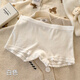 Pantalones de boxeadores modales para mujeres ropa interior floral de crema verano Pantalones de seguridad de niñas transpirables delgadas de dos en uno L 3 piezas L