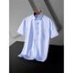 
CEO Yageo Summer New Men's Short Sleeve Shirt Half Sleeve Casual Business Thin Solid Color Elastic Shirt Free from Scalding DX6630 38