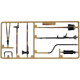 Clcey Henglong 3888a Tiger King Tank Plastic Plastic Auto-assembly Pack Sticker Fender Corde Decorative Track Section Car Corde décorative 1