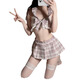 Night Fun (yequ) Verschiedene sexy Unterwäsche ol Lehrerin JK Katze Uniform Pure Maid Cheongsam Nachtclub Kombination Y867 Leopardendruck Rock gleich groß