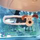 
CLCEY new cute car rearview mirror cover creative car interior reversing mirror decoration set for women car seat belt shoulder pad cover SpongeBob SquarePants rearview mirror cover white