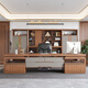 Ningqiu Luoge (NICHLORT) desk solid wood boss desk high-end new Chinese style office furniture simple modern president desk executive desk 2.6 meters desk