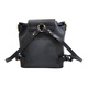 Tory Burch Tang Liboqi Logo Couleur de couleur Souleur en cuir sac à dos Femme Femme Black Basic Basic Package (sac à poussière)