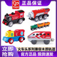 Hape2025 new German train track accessories electric locomotive 3-year-old children's power toy model non-electric steam era passenger train E3719
