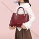 Anysmic Bag Damenbeutel Luxusmarke Handtasche Frauen 2025 Neues rotes Leder Frauenbeutel mittleren Mutter Tasche Wein rot