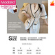 Camisón modal para mujeres en el verano de algodón puro de manga corta del algodón delgado sexy camisón para el baño de verano con el baño de la mañana ropa para el hogar A9922# Bollo azul M [Sugerir peso 75-100 Jin [Jin equivale a 0.5 kg]]]