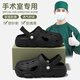 
Hongdou medical hole shoes for men mountaineering grade 2025 summer new style for wear-on-slip, anti-odor, wear-resistant, sandals for women, black 42-43, suitable for 41-42 (inner length 255mm)