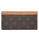 Jinlilai Damenbeutel Sommer Neuer Frauen Brieftasche Lang Silbertasche Retro gedruckt Clutch Coin Wallet Frauen brauner Kaffee