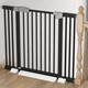 Guardage de l'escalier Porte de sécurité pour enfants garde-corps de porte de porte de porte de balustrade de baignade pour bébé clôture [audacieuse et épaissie] Largeur applicable 104-111cm 103 Hauteur [noir givré]