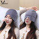LVPASA nightcap men's night sleeping hood to prevent falling off sleep hood windproof warm forehead protector large size mask baotou household cold smoke ash