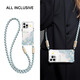 Flor de pintura al óleo púrpura Case de teléfonos móviles adecuado para Vivox200Pro PROPO LANYARD ANTI-FALL X100ULTRA Super Good Looking Lanyard-Transparent-ZQY11991 Short Lanyard Vivo X200 Ultra