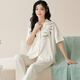 Langsha pyjamas en coton pur pour femmes en été mince pantalon à manches courtes pour mignon été 2025 Nouvelle maison de vêtements 695 femmes l