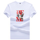 
Soodu Shark brand short-sleeved T-shirt men summer solid color mercerated cotton horse picture print big red [6176#] S _[100120Jin[Jin equals 0.5 kg]]