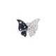 Super fairy three-dimensional butterfly opening adjustable ring women ins trend light luxury niche index finger cold wind ring 1 blue butterfly ring opening adjustable