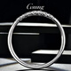 GsunG platinum PT950 new gold hoop open bracelet for men and women, Sun Wukong Supreme Treasure glossy pure white gold bracelet. Priced by gram, please contact customer service before bidding.