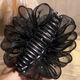 Spring and Autumn New Style Mesh Pleated Hair Large Clip, High-end, Elegant, Fashionable, Tender and Sweet Hair Clip for Women, Gypsophila Clip 13cm 1pc