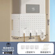 Qinkai gas water heater shielding cover, hole plate under the wall-mounted boiler to cover the gas pipe, decorative kitchen shelf, basic model + 4 hooks (), width 35*height 30*depth 17cm