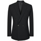 Angel Bird Fashion Double Breasted Suit (Top) Men's Double Slit Straight Suit KEBB251010S Black 48A