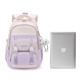 Brand d'études d'études d'école secondaire d'Ounchi Brand pour femmes pour femmes nouvelles élèves de grande capacité occasionnels Sacquage de réduction du fardeau léger pour les femmes Purple 35cm * 23cm * 46cm