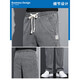 Mit reinem Yishion Summer Thin Ice Seide Jeans Jungen lässige Hosen losen lose geradlinige breite Frühlings- und Sommerstil Tiansi Herrenhose 1048# Gray + Black. M 90-115jin [Jin ist 0,5 kg]