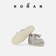 HOGAN【TC】女鞋春夏系列H-Wrap系列H681船鞋系带厚底鞋 灰色 37