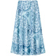 Chamdola enge hohe Taille Bohemian bedruckte Rock für Frauen Sommer ethnischer Feiertag Pendeln Long Light Chiffon Rock