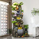 Ihre Sekretärin groß angelegte Landung Rockery Fließende Wasserbrunnen Ornamente eröffnen Geschenk Wohnzimmer Reichtum Feng Shui Wheel Hochbergzirkulation Wasserdekoration 9923 Kleine Trompetenhöhe 108 cm
