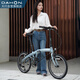 Bicicleta plegable Dahon P10 Aleación de aluminio de 20 pulgadas Conjutor de aluminio Adult V-Brake PAA003 Matte Gris azul