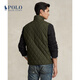 Ralph Lauren Herren-Kleidung Klassiker wasserdichtes gestepter Weste Rl15907 301-Green L.