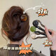 Daily retro simple beaded U-shaped women's 2025 new style summer hairpin headdress 2 amber beaded hairpin
